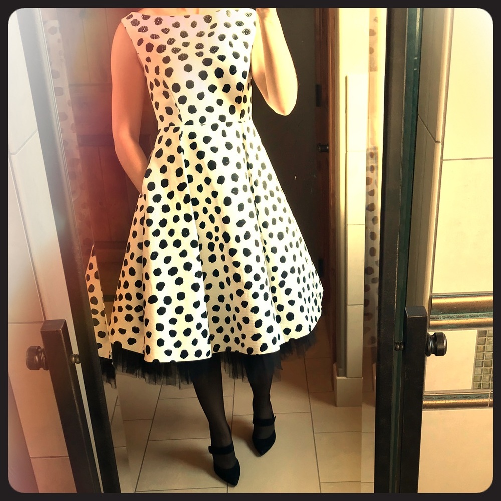 Kate Spade ♠️ Rosy Pain Dots Dress